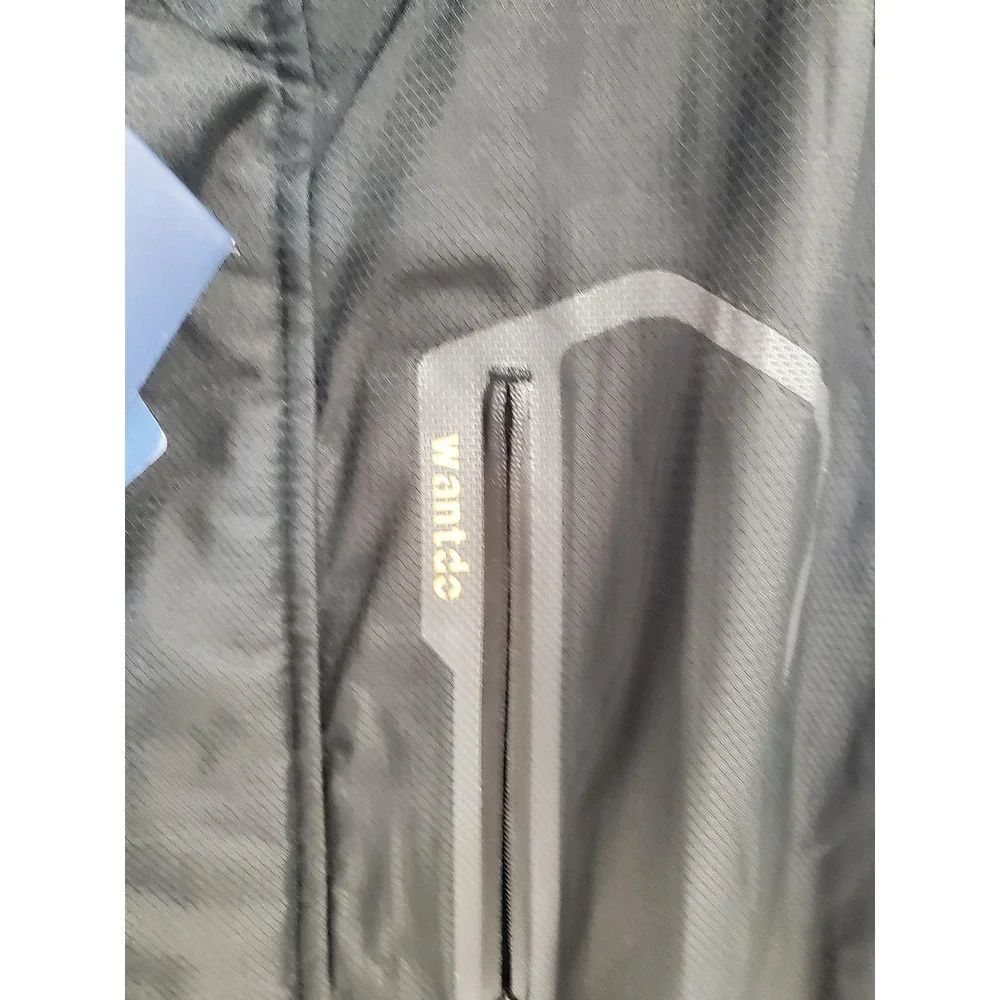 Wantdo Jacket Mens 3XL Black Hooded Water Resistant Fleece Lined Ski Snow